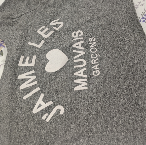 H&M "I love bad boys" crop top - Picture 2 of 3